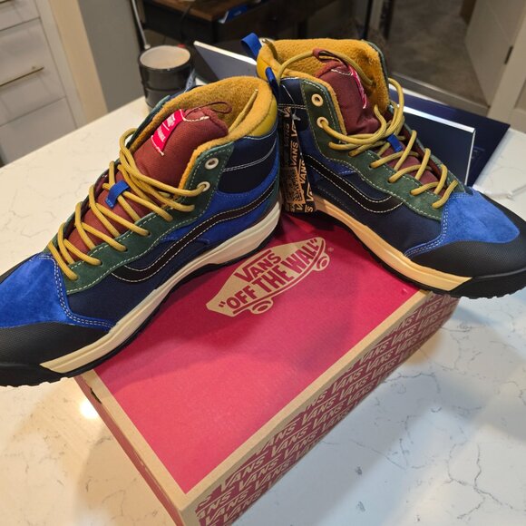 Vans Ultrarange Exo Hi MTE Multi Blue Red Green Hiking Shoe Sneaker Boot MENS 10 - Picture 3 of 13